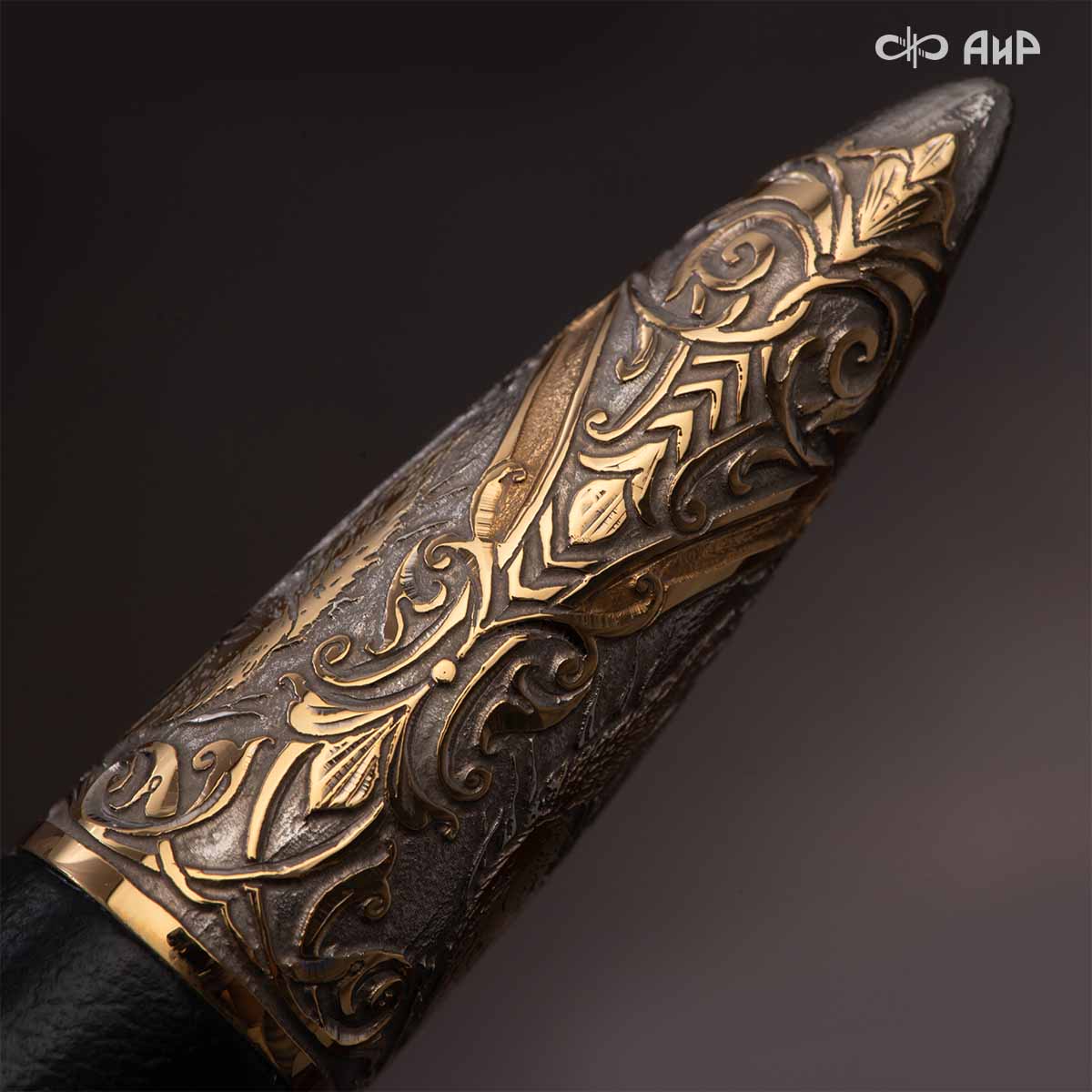  Нож Лиса с сюжетом Лисы на охоте, комбинированные ножны, Артикул: 38906 - Компания «АиР»