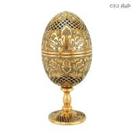 Яйцо сувенирное с фианитом аква, Артикул: 22277 - Компания «АиР»