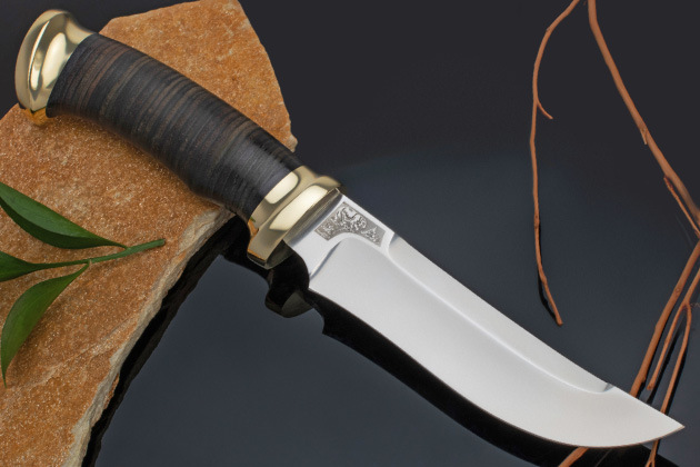 Материал рукояти ножа - наборная кожа - Компания «АиР». Блог оружейников Златоуста