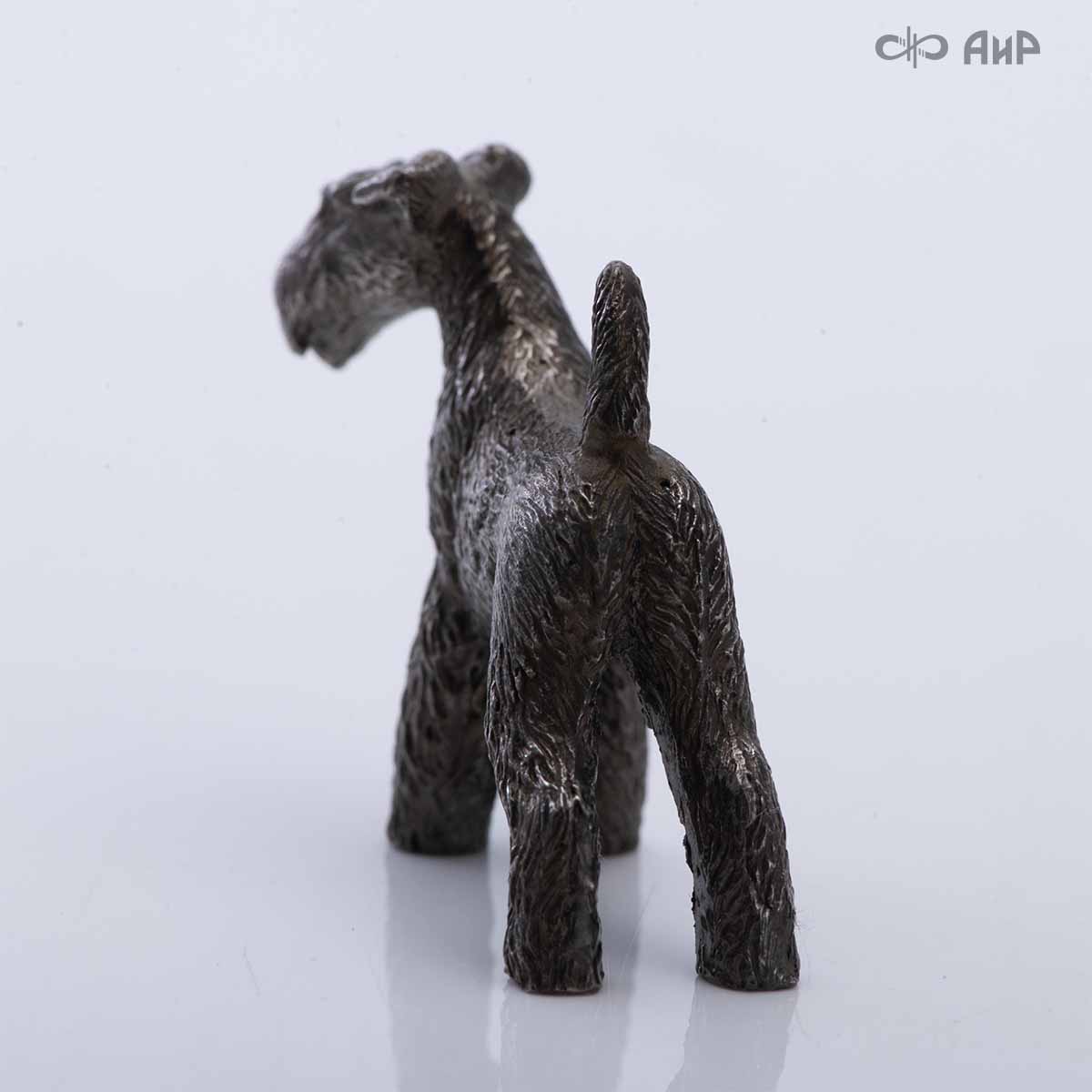 Сувенир Вельштерьер № 2 (литье, латунь, черный никель) - Компания «АиР»