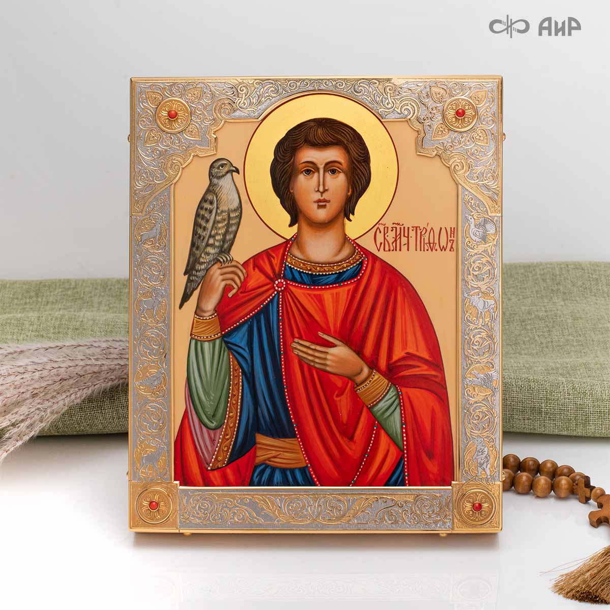  Икона в окладе Святой Мученик Трифон, Артикул: 39140 - Компания «АиР»