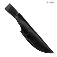 Ножны кожаные для ножа Горностай (черные)