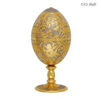 Яйцо сувенирное Купидон с фианитами аква, Артикул: 20388