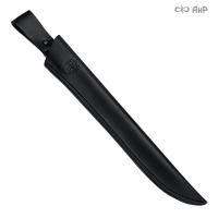 Ножны кожаные для ножа Бурятский большой (черные)
