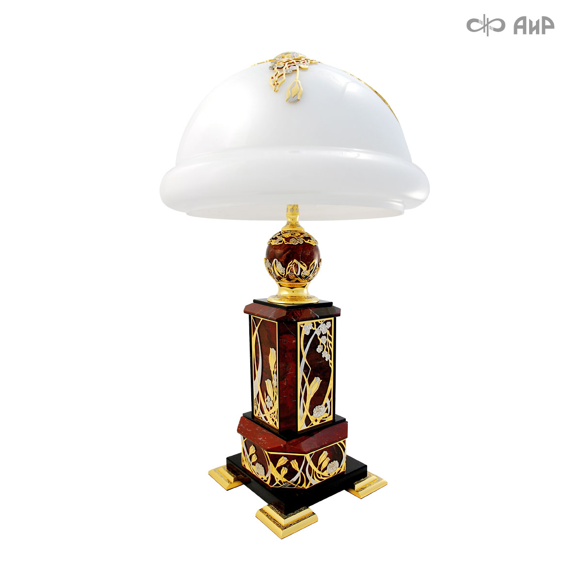  Лампа настольная Ночная красавица, с яшмой и обсидианом, Артикул: 4736 - Компания «АиР»