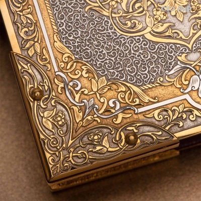 Святое Евангелие в красках Палеха, в окладе, Артикул: 38716 - Компания «АиР»