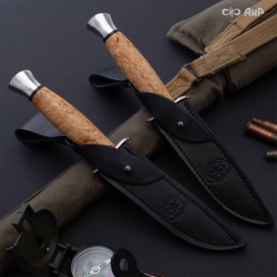 Финка-2 (карельская береза) дамасская сталь ZDI-1016  - Компания «АиР»