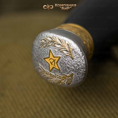 Нож Финка-2 НКВД с золотом, ZDI-1016, кожаные ножны Артикул: 39255-39260 - Компания «АиР»