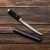Нож Айкути, дамасская сталь ZDI-1016, кожа ската черная, граб, фути, хабаки и касира мокуме гане - Компания «АиР»
