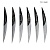 Набор стейковых ножей ЦМ (композит с латунью черный) дамасская сталь ZDI-1016 - Компания «АиР»