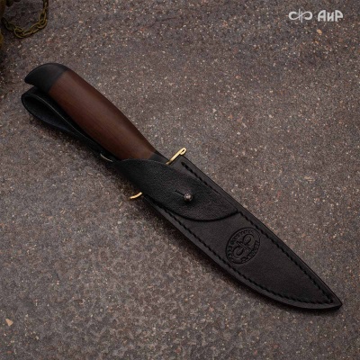 Финка-2 Вача (орех) дамасская сталь ZDI-1016 - Компания «АиР»