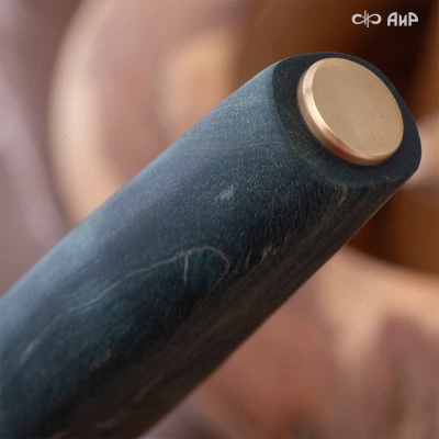 Набор Поварской-3 (стабилизированная карельская береза зеленая, мокуме гане 3 мм) - Компания «АиР»