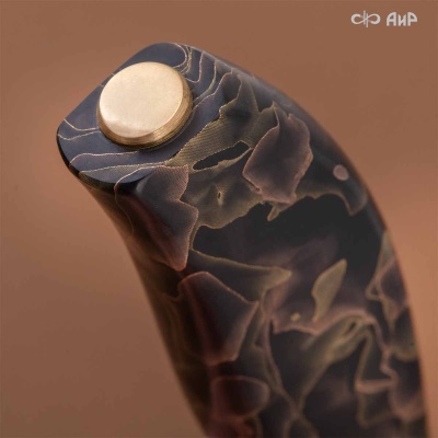 Набор Поварской-3 (композит с латунью и бронзой волны, мокуме гане) дамасская сталь ZDI-1016 - Компания «АиР»