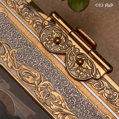 Святое Евангелие в красках Палеха, в окладе, Артикул: 38716 - Компания «АиР»