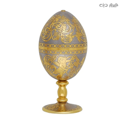 Яйцо сувенирное Купидон с зеленым алпанитом, Артикул: 20585 - Компания «АиР»