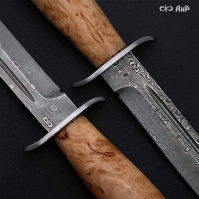 Финка-2 (карельская береза) дамасская сталь ZDI-1016  - Компания «АиР»