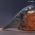 Шейный (карбон зебра белый, мозаичные пины) дамасская сталь ZDI-1016 - Компания «АиР»