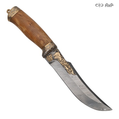 Нож Клык с сюжетом Медведь и заяц, Артикул: 38950 - Компания «АиР»