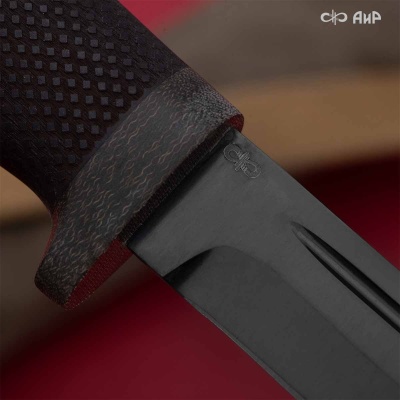 Штрафбат Нью (граб, насечка, текстолит, без гарды, углеродное покрытие DLC) 95Х18 - Компания «АиР»