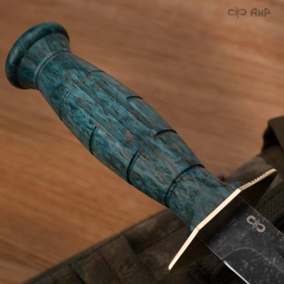 НР-43 Вишня (стабилизированная карельская береза лазурная, латунь, дол, stonewash) - Компания «АиР»