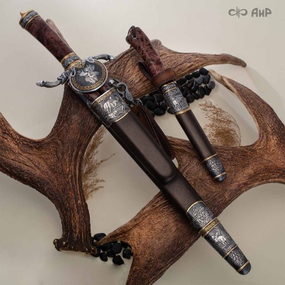 Гарнитур охотничий Великаны леса, с хиршфангером, Артикул: 39207 - Компания «АиР»