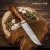 Бекас (композит, бронзовая микросетка соты, желтый, мокуме гане) дамасская сталь ZDI-1016 - Компания «АиР»