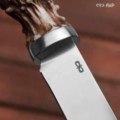 Набор Стейковый (нож и вилка, рог лося, нерж., чехол кожа) - Компания «АиР»