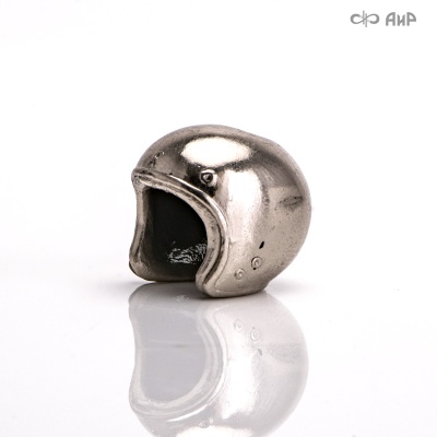 Бусина на темляк Мотошлем (литье, латунь, никелирование, катафорезный лак) - Компания «АиР»