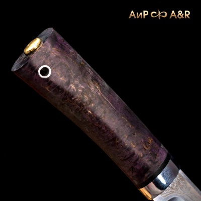 Пескарь (стабилизированная карельская береза фиолетовая, алюмин.втулка) - Компания «АиР»