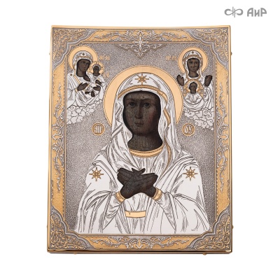 Икона Божией Матери в окладе Умиление (икона заказчика, XIX в.), Артикул: 39154 - Компания «АиР»