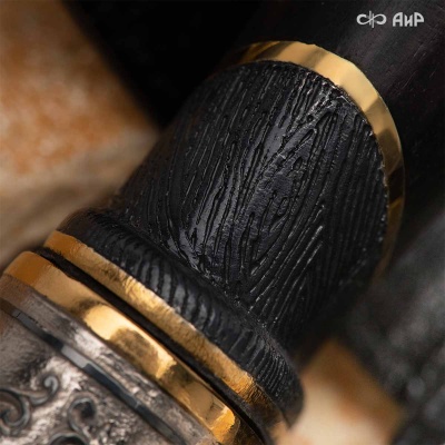  Нож Клык с сюжетом Дикий медведь, комбинированные ножны, Артикул: 38636 - Компания «АиР»