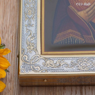 Икона в окладе Владимирская Божья Матерь Артикул: 37950 - Компания «АиР»