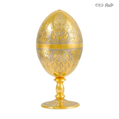 Яйцо сувенирное с фианитом аква, Артикул: 6808 - Компания «АиР»