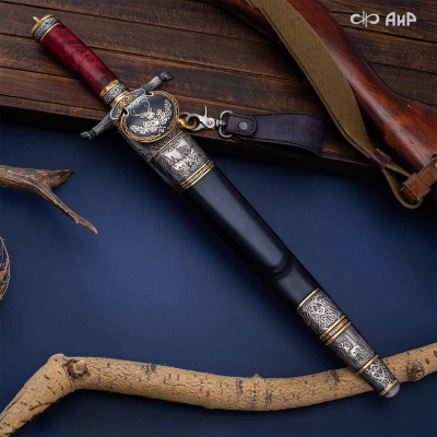 Гарнитур охотничий Царская охота, с хиршфангером, Артикул: 39191 - Компания «АиР»