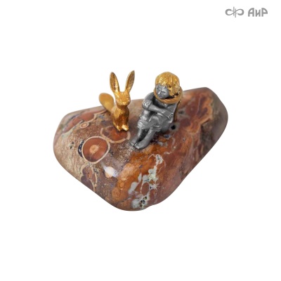 Сувенир Маленький принц и его друг на камне (риолит) - Компания «АиР»