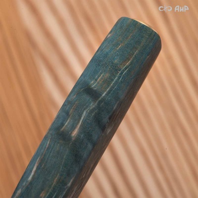 Набор Поварской-3 (стабилизированная карельская береза зеленая, мокуме гане 3 мм) - Компания «АиР»