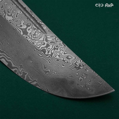 Пчак ЦМ (стабилизированная карельская береза красная) дамасская сталь ZDI-1016 - Компания «АиР»