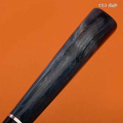 Нож Финка-5, стабилизированная карельская береза лазурная, стабилизированный граб, авторские ножны, Артикул: 38884 - Компания «АиР»