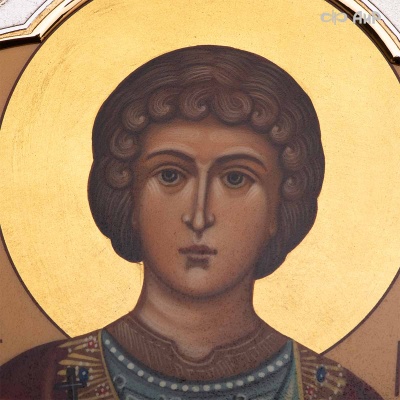  Икона в окладе Святой великомученик Георгий Победоносец, Артикул: 39177 - Компания «АиР»