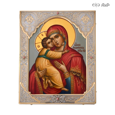 Икона в окладе Владимирская Божья Матерь Артикул: 39080 - Компания «АиР»