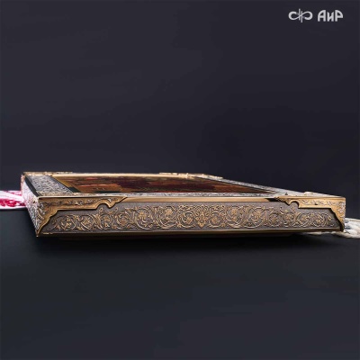 Икона Божией Матери Всецарица (Пантанасса) в окладе и киоте, Артикул: 39149 - Компания «АиР»