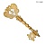 Ключ сувенирный с белыми фианитами и цирконами, Артикул: 1316 - Компания «АиР»