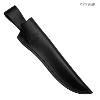 Ножны кожаные для ножа Робинзон-2 (черные) - Компания «АиР»