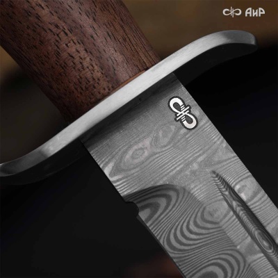Финка-2 (орех) дамасская сталь ZDI-1016  - Компания «АиР»