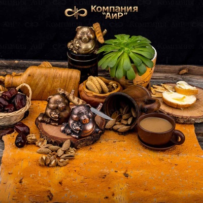  Композиция Шура Богемова с багетом, дамасская сталь ZDI-1016 - Компания «АиР»