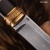  Нож Финка-5 с сюжетом Олень, композит с алюминиевой микросеткой волны, коричневый, комбинированные ножны, Артикул: 38688 - Компания «АиР»