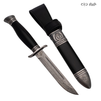  Нож Финка-2 НКВД с серебром, ZDI-1016, комбинированные ножны Артикул: 39002, 39003, 39004, 39005 - Компания «АиР»