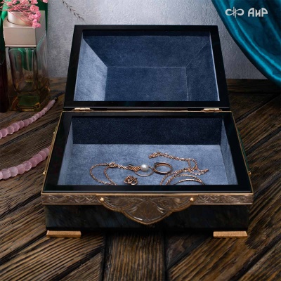 Шкатулка из лабрадорита Таинственная ночь, Артикул: 39158 - Компания «АиР»