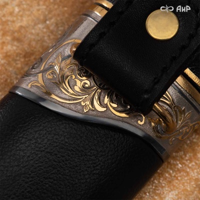  Нож Клык с сюжетом Дикий медведь, комбинированные ножны, Артикул: 38636 - Компания «АиР»