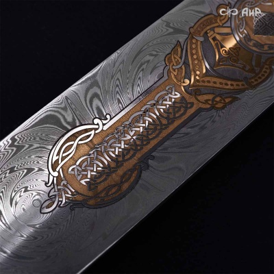 Рожок для обуви Северное наследие, дамасская сталь ZDI-1016, Артикул: 39308 - Компания «АиР»